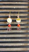 ZULA ( CORAL & PALE PINK SHELL EARRINGS)