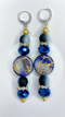 CLEOPATRA ( BLACK, BLUE, COIN EARRINGS)