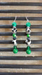 NAJIA ( GREEN & GIRAFFE PRINT EARRINGS )